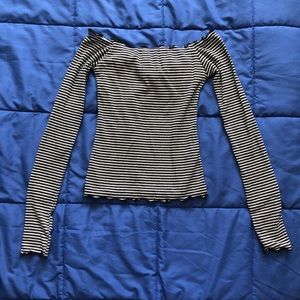 SOLD hollister off the shoulder long sleeve